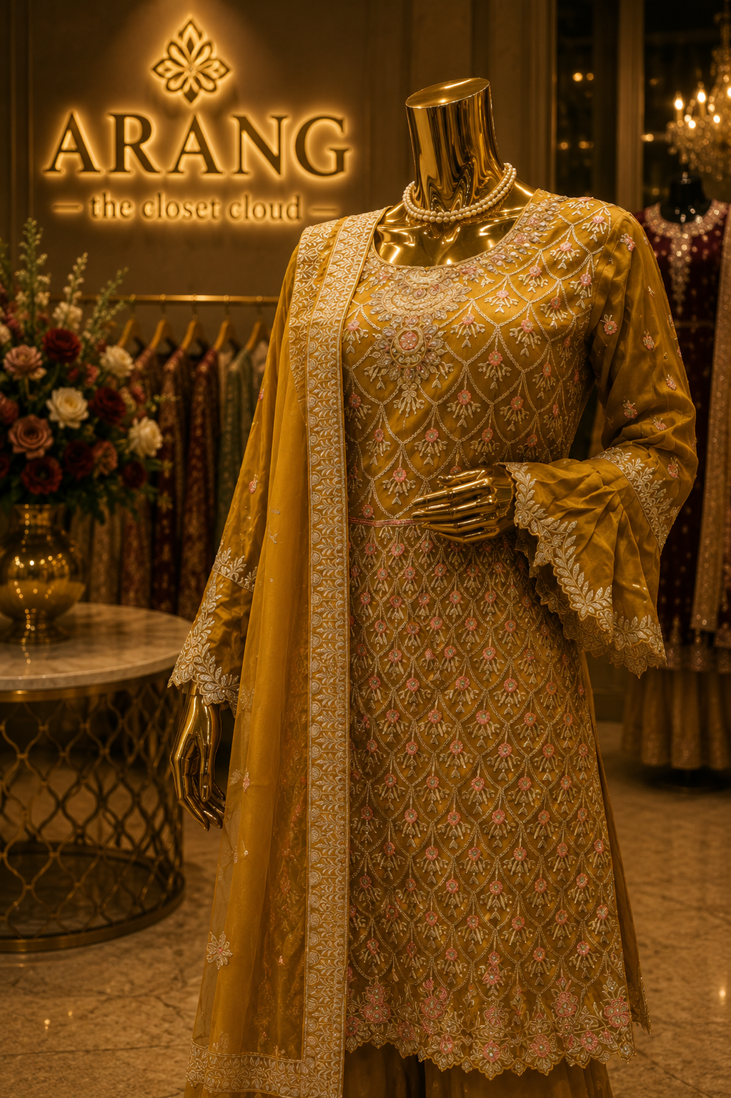 The Designer Luxury Frock Style Ready to Wear Dress