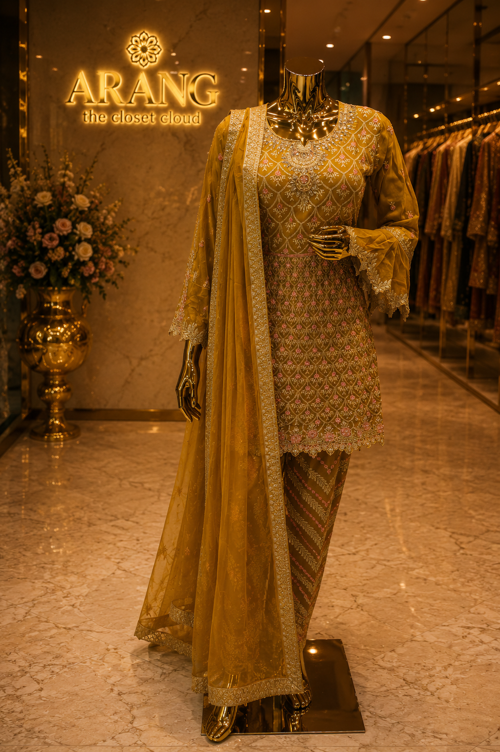 The Designer Luxury Frock Style Ready to Wear Dress