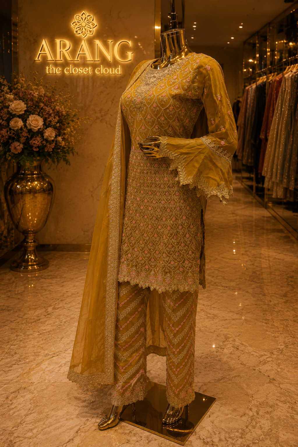 The Designer Luxury Frock Style Ready to Wear Dress