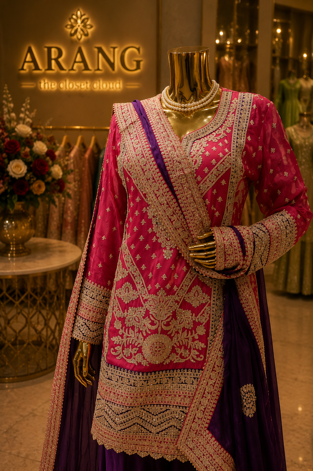 The Designer Pakistani Short Shirt Style Ready to Wear Dress