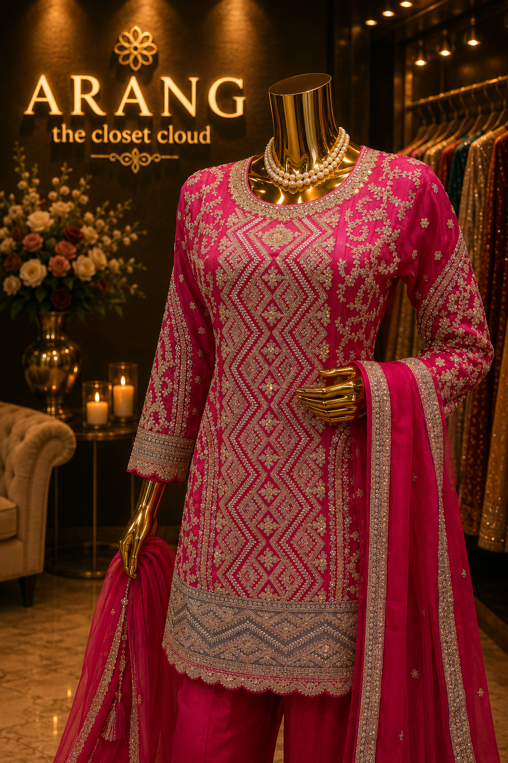 The Premium Designer Pakistani Shirt Style Ready to Wear Dress