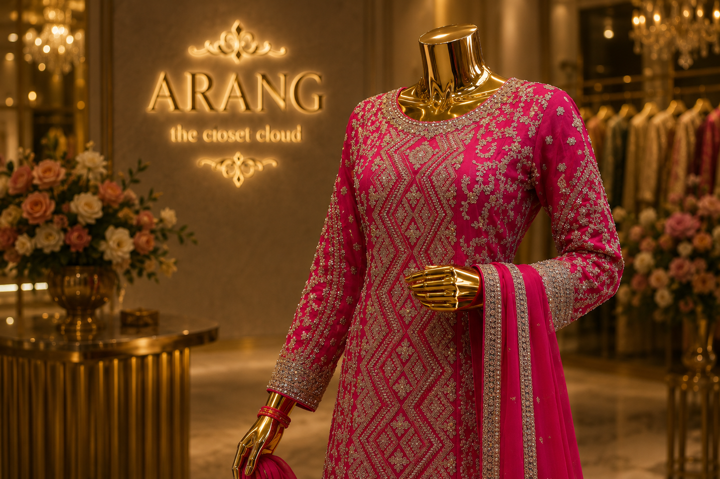 The Premium Designer Pakistani Shirt Style Ready to Wear Dress