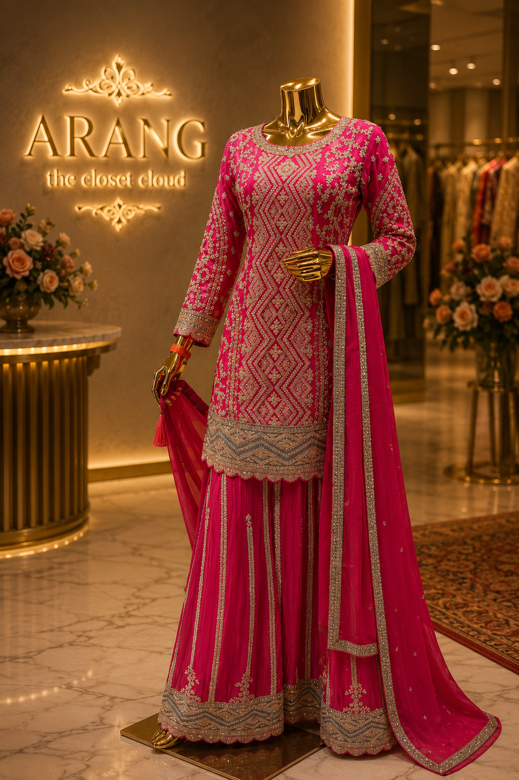 The Premium Designer Pakistani Shirt Style Ready to Wear Dress