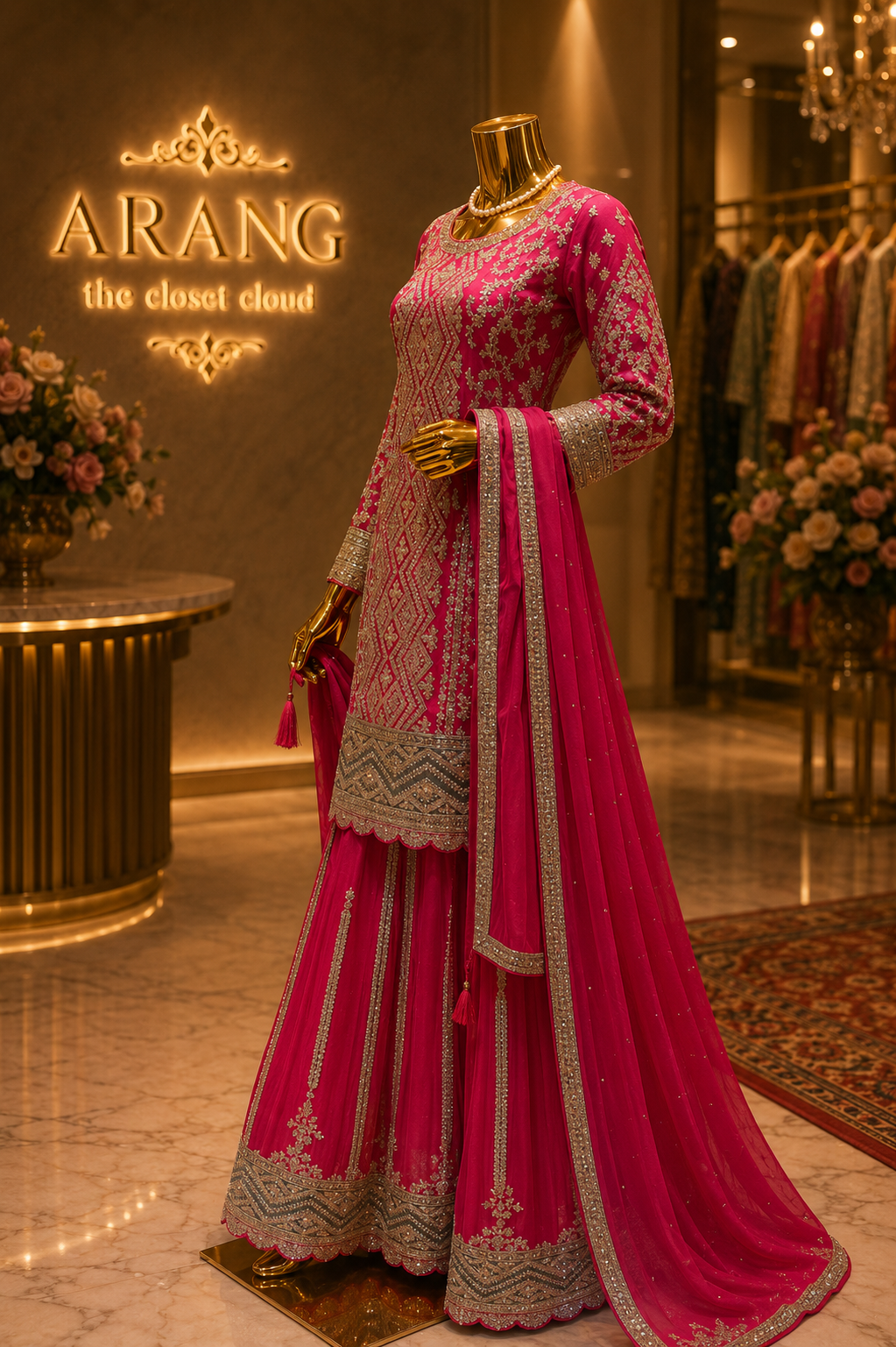 The Premium Designer Pakistani Shirt Style Ready to Wear Dress