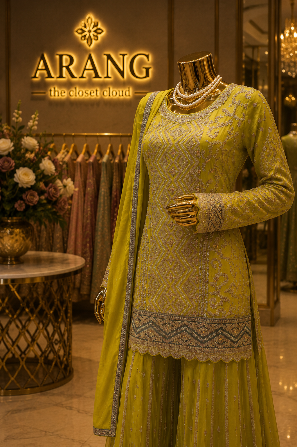 The Premium Designer Pakistani Shirt Style Ready to Wear Dress