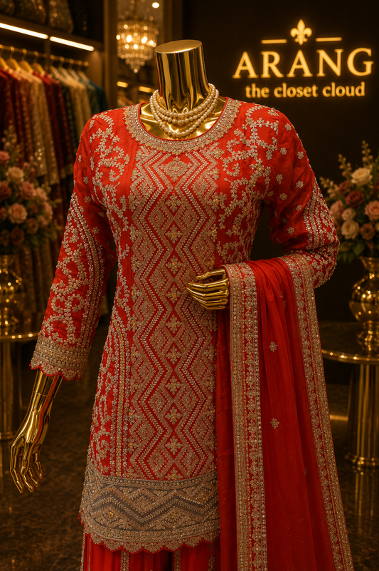 The Premium Designer Pakistani Shirt Style Ready to Wear Dress