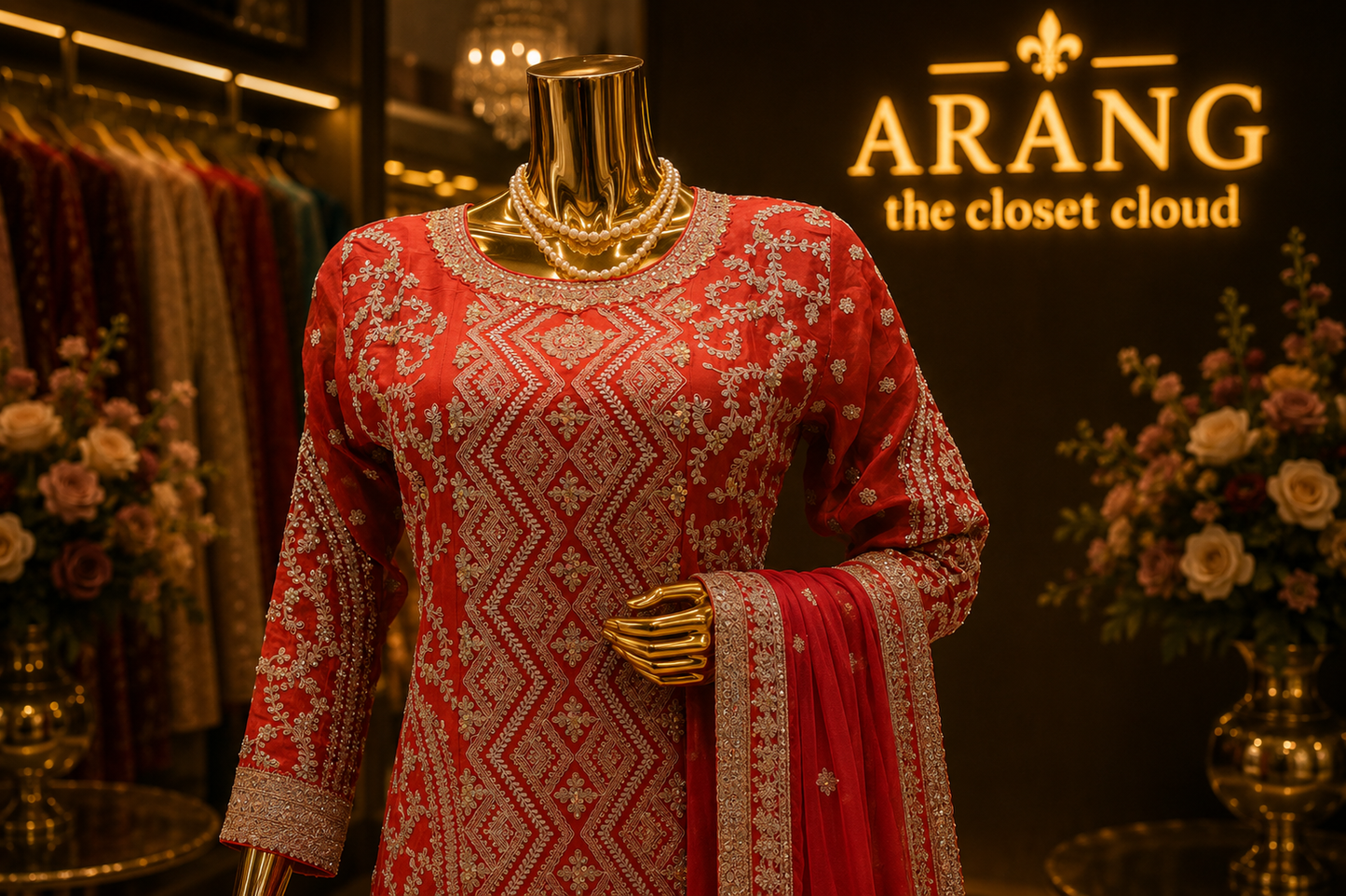 The Premium Designer Pakistani Shirt Style Ready to Wear Dress