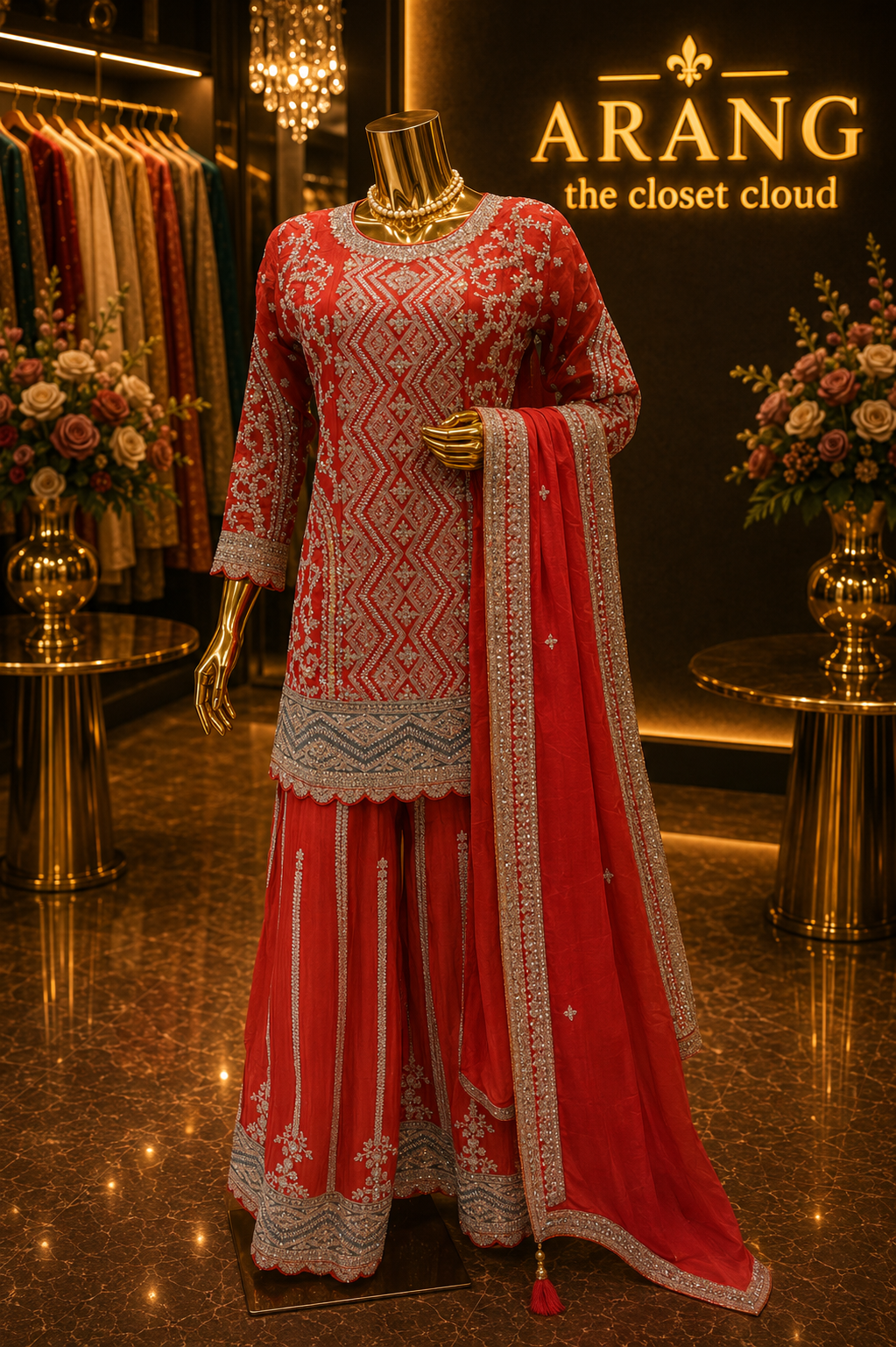 The Premium Designer Pakistani Shirt Style Ready to Wear Dress