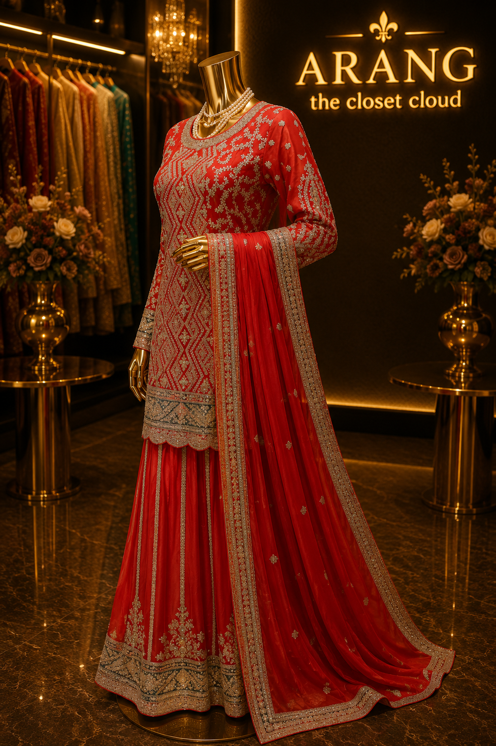 The Premium Designer Pakistani Shirt Style Ready to Wear Dress