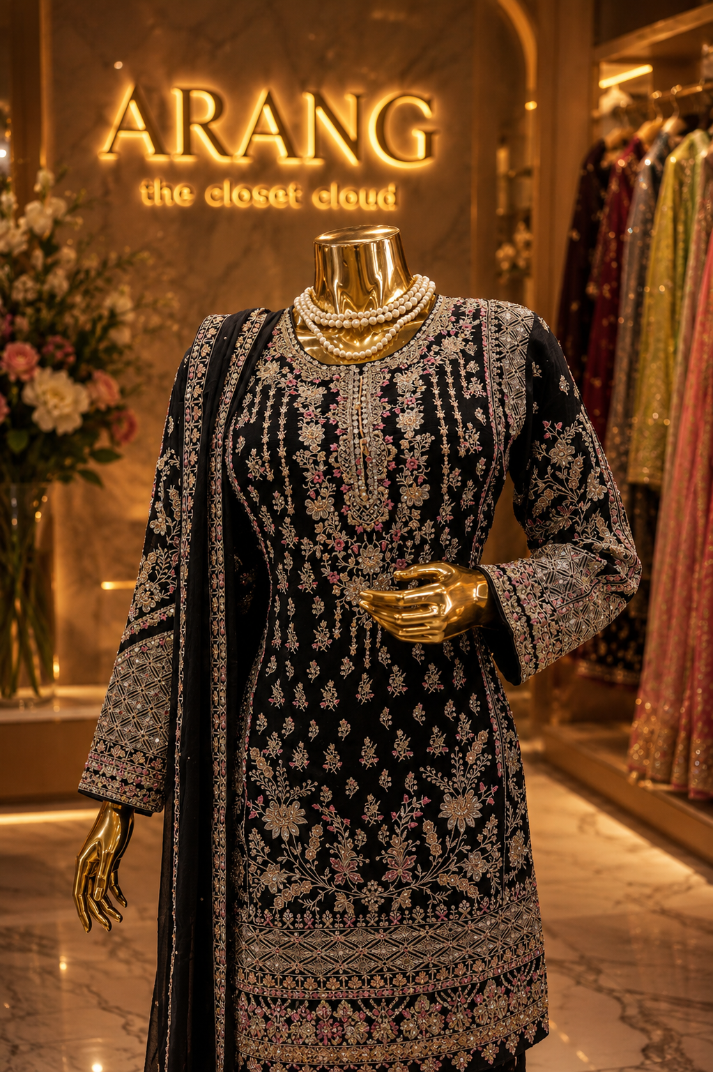 The Premium Designer Pakistani Shirt Style Ready to Wear Dress