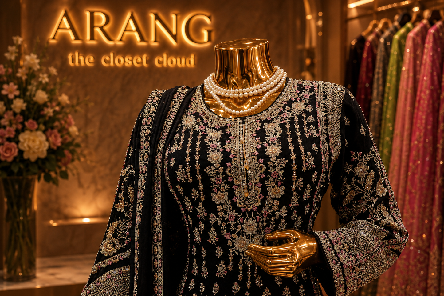 The Premium Designer Pakistani Shirt Style Ready to Wear Dress