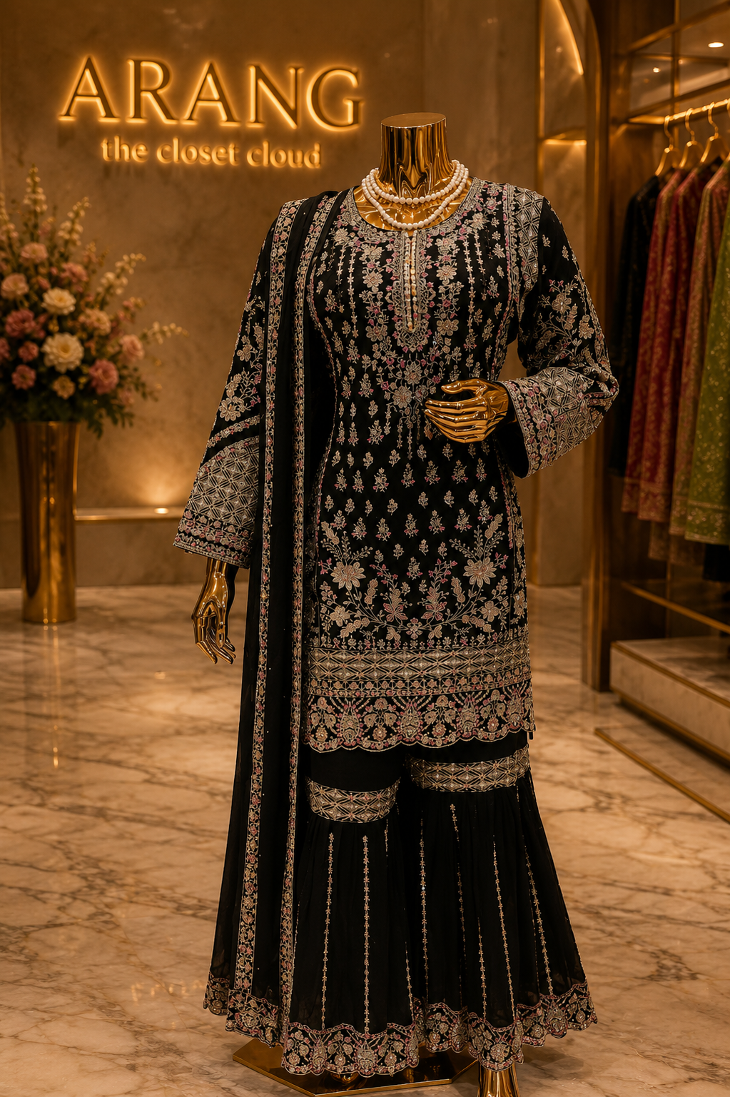 The Premium Designer Pakistani Shirt Style Ready to Wear Dress