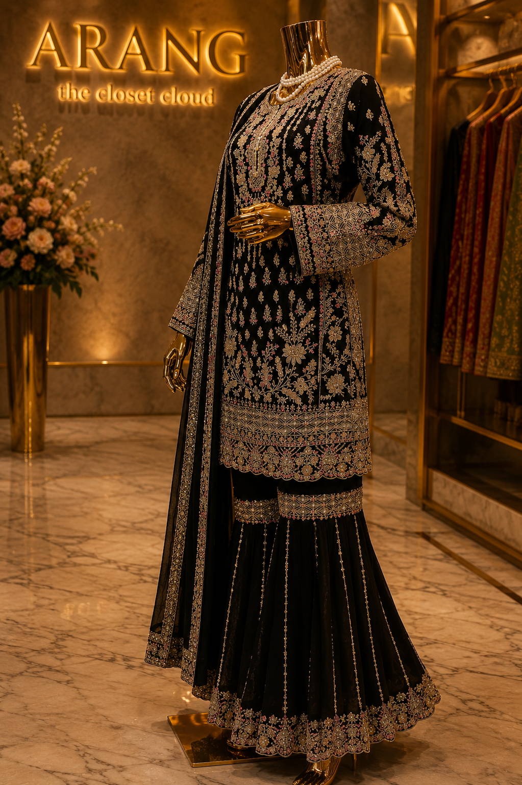 The Premium Designer Pakistani Shirt Style Ready to Wear Dress