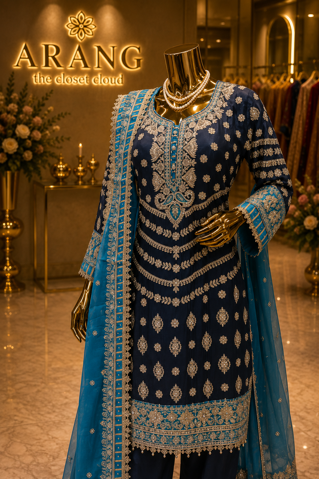 The Luxury Premium Pakistani Shirt Style Ready to Wear Dress