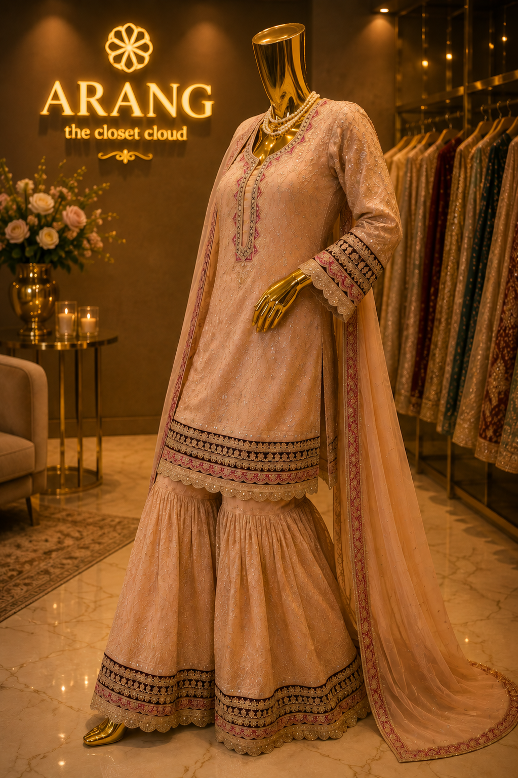 The Luxury Premium Pakistani Shirt Style Ready to Wear Dress