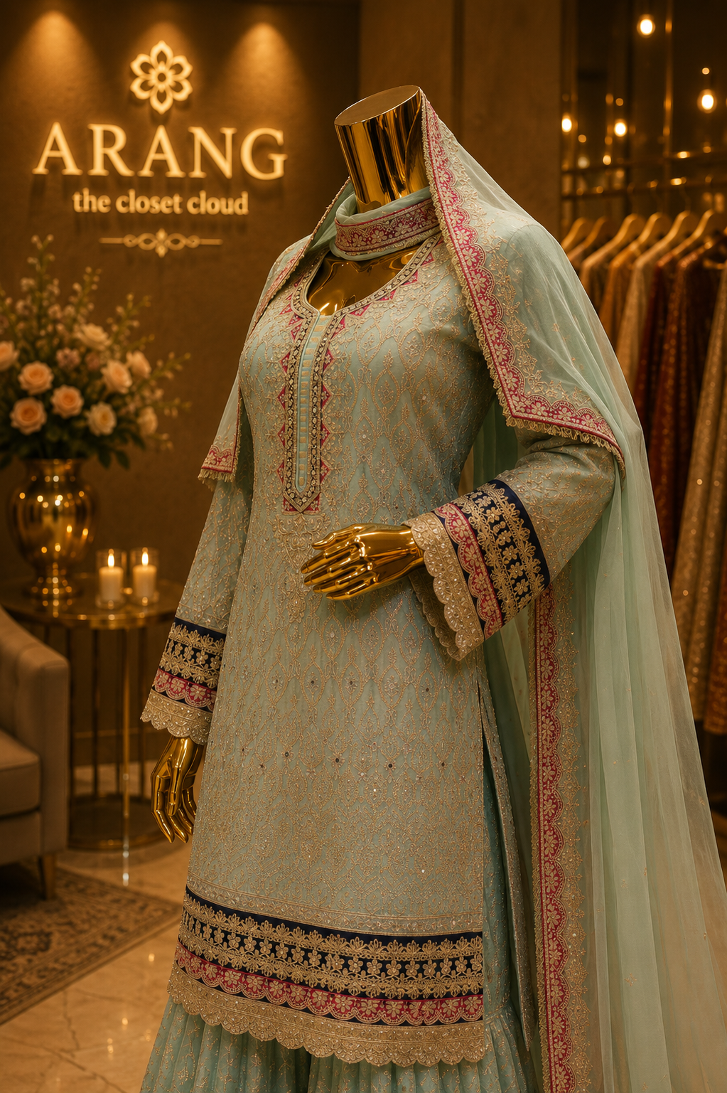 The Luxury Premium Pakistani Shirt Style Ready to Wear Dress