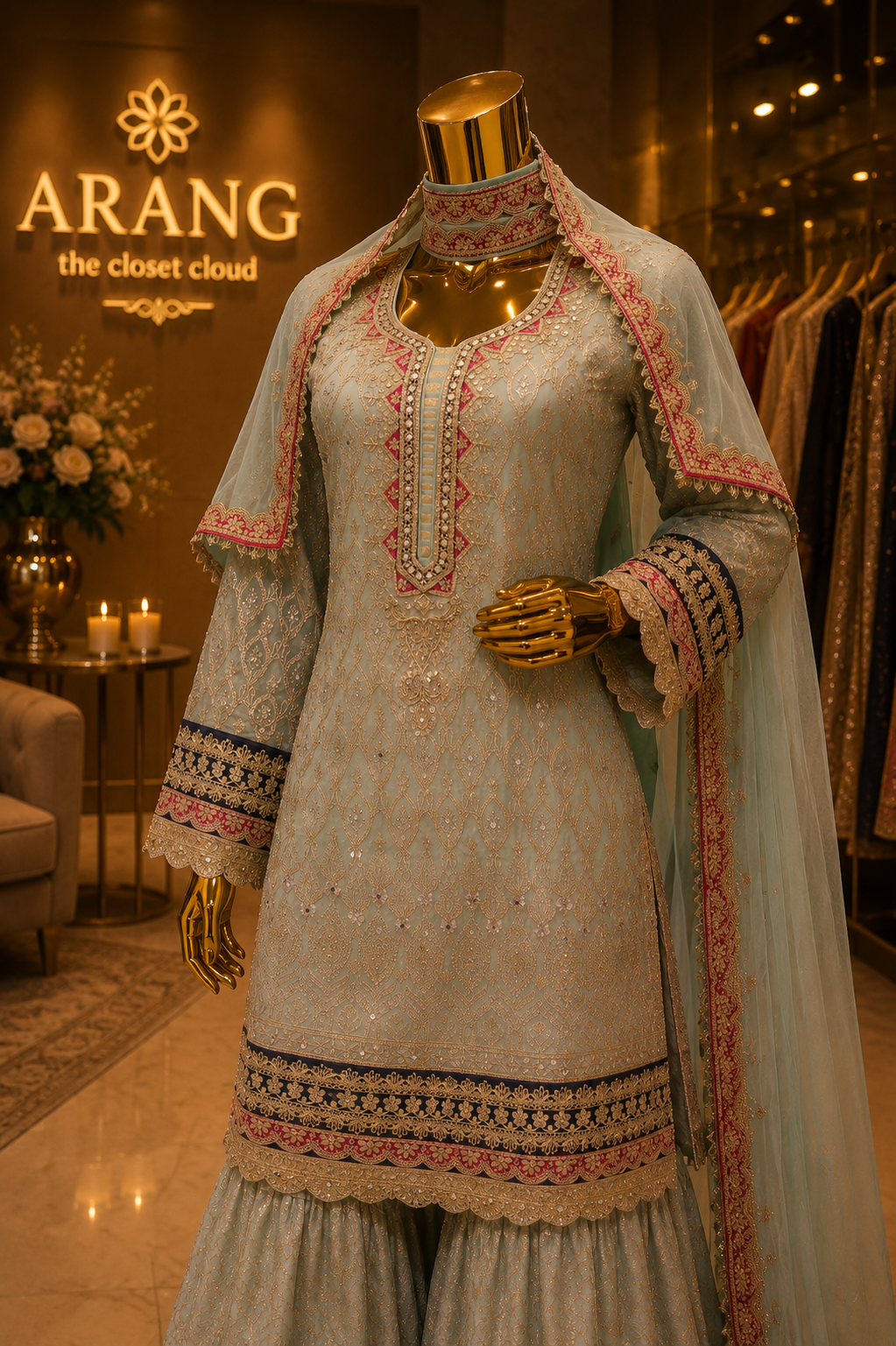 The Luxury Premium Pakistani Shirt Style Ready to Wear Dress