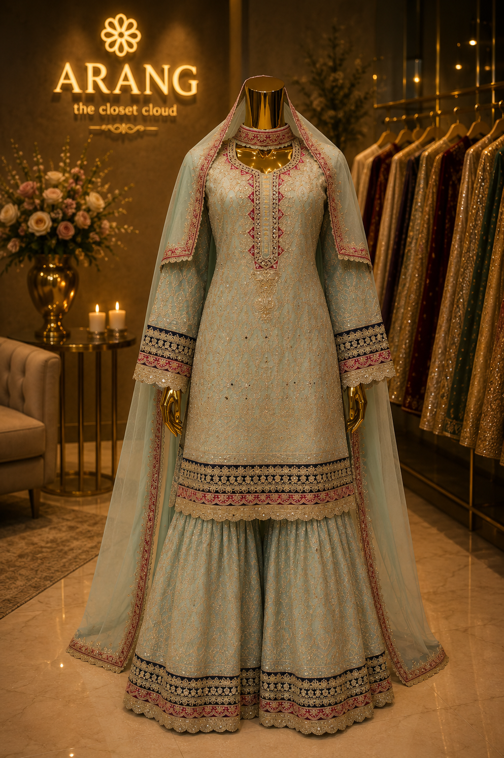 The Luxury Premium Pakistani Shirt Style Ready to Wear Dress