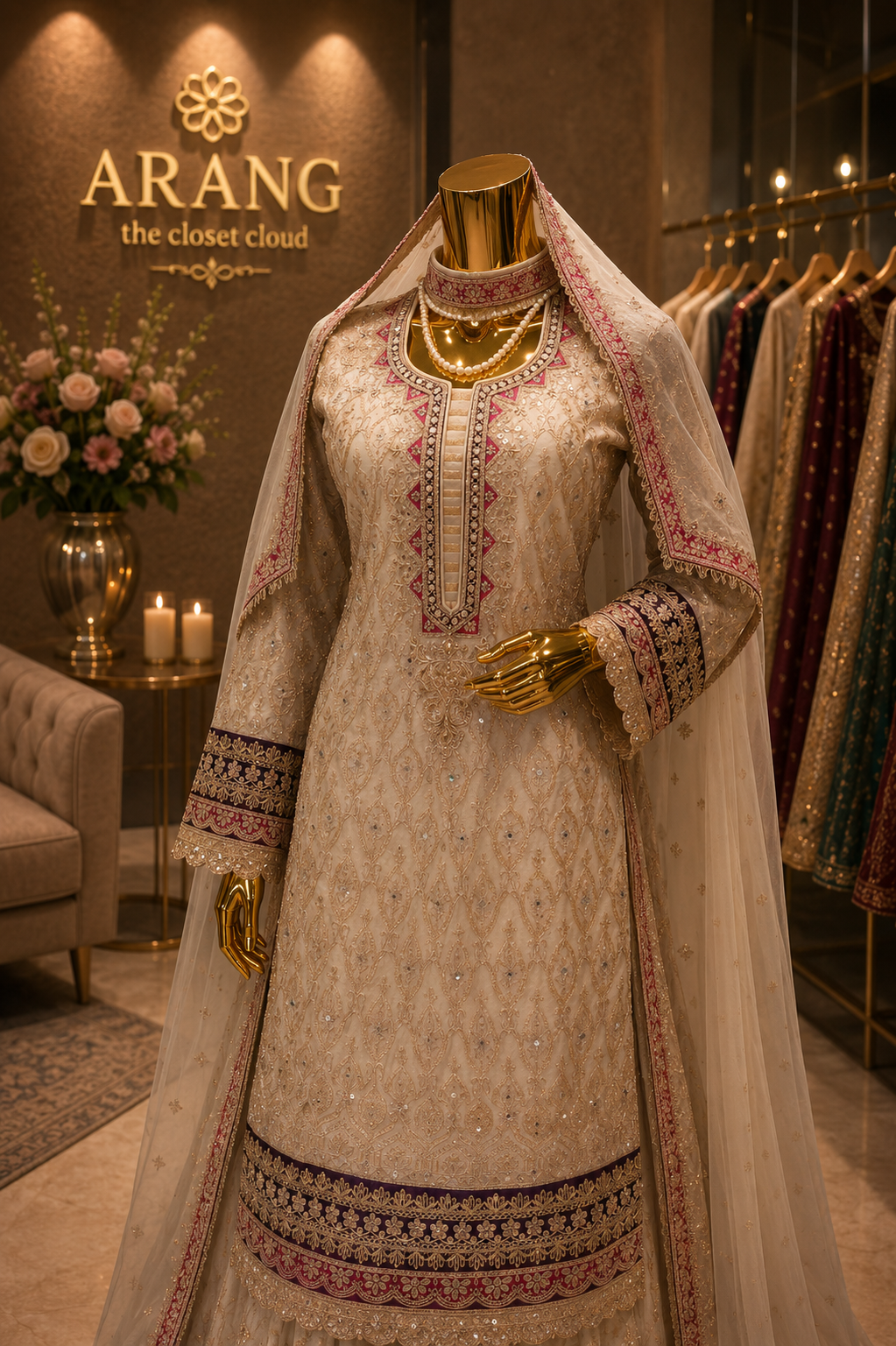 The Luxury Premium Pakistani Shirt Style Ready to Wear Dress