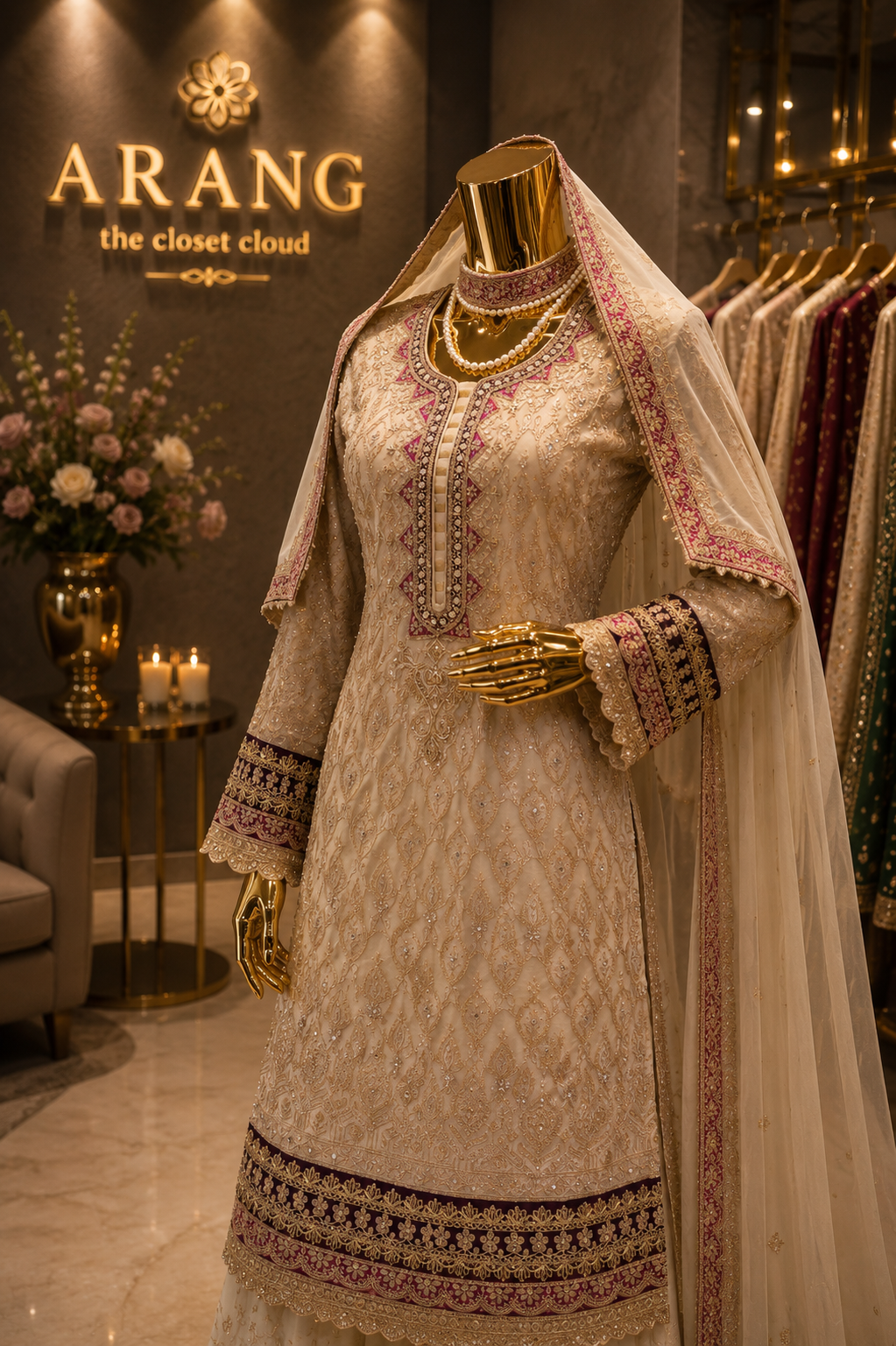 The Luxury Premium Pakistani Shirt Style Ready to Wear Dress