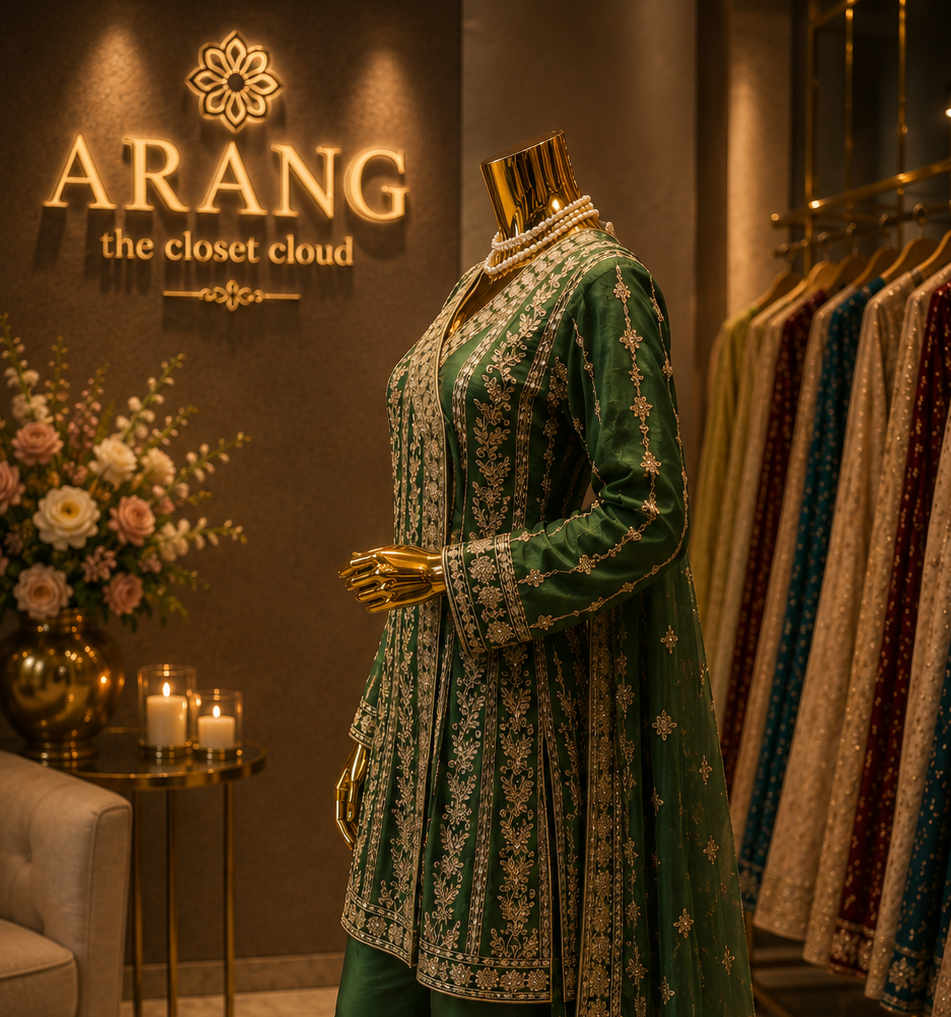 The Premium Luxury Designer Pakistani Aang Rakha Style Ready to Wear Dress