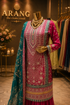 The Premium Designer Pakistani Shirt Style Ready to Wear Sharara Dress