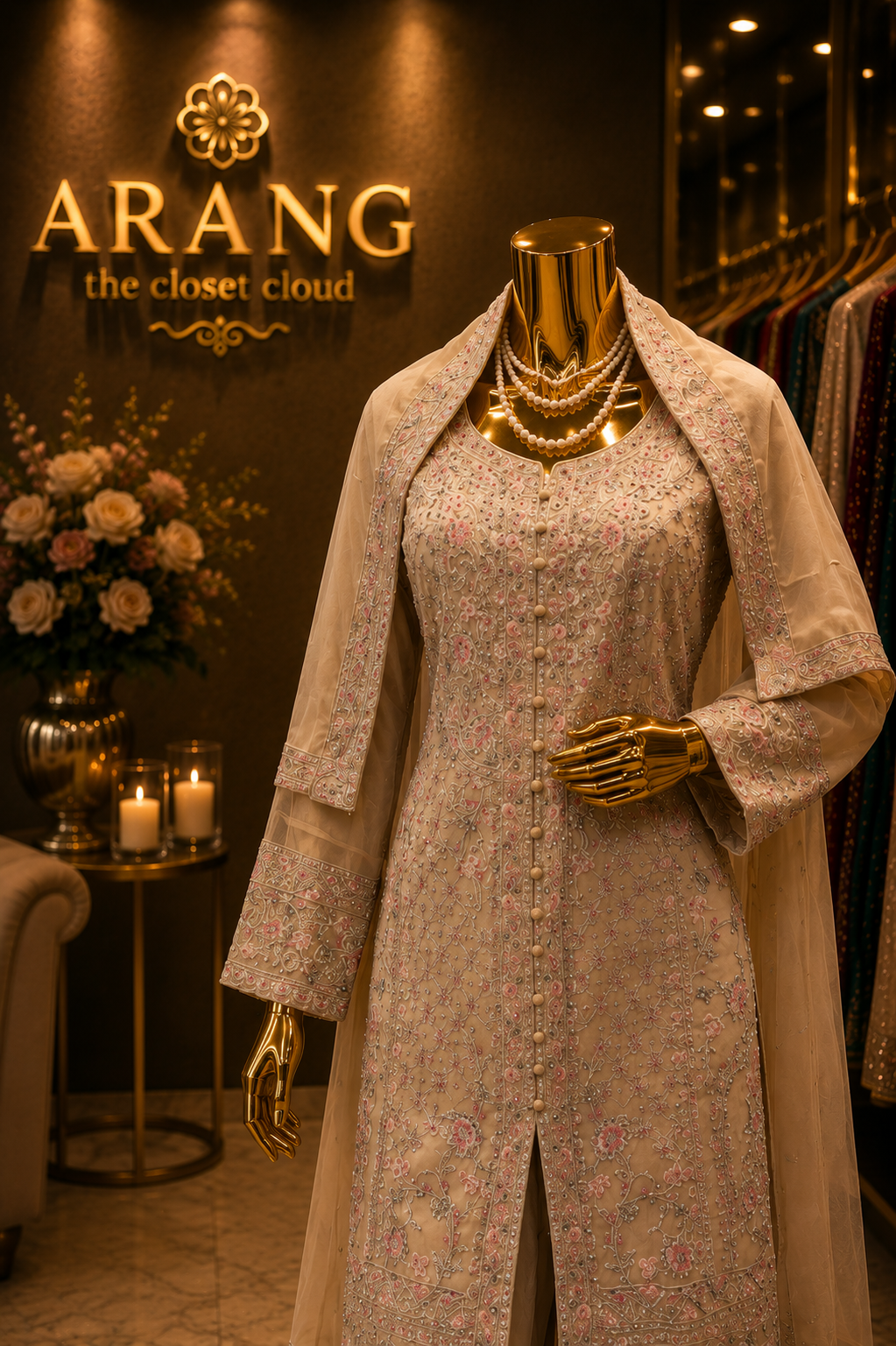The Premium Designer Pakistani Shirt Style Ready to Wear Dress