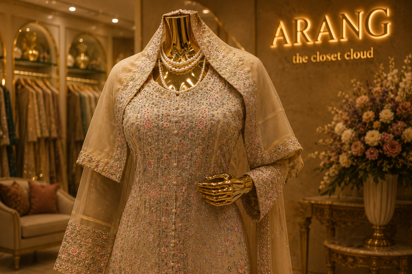 The Premium Designer Pakistani Shirt Style Ready to Wear Dress