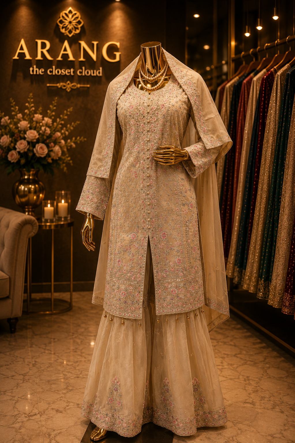 The Premium Designer Pakistani Shirt Style Ready to Wear Dress