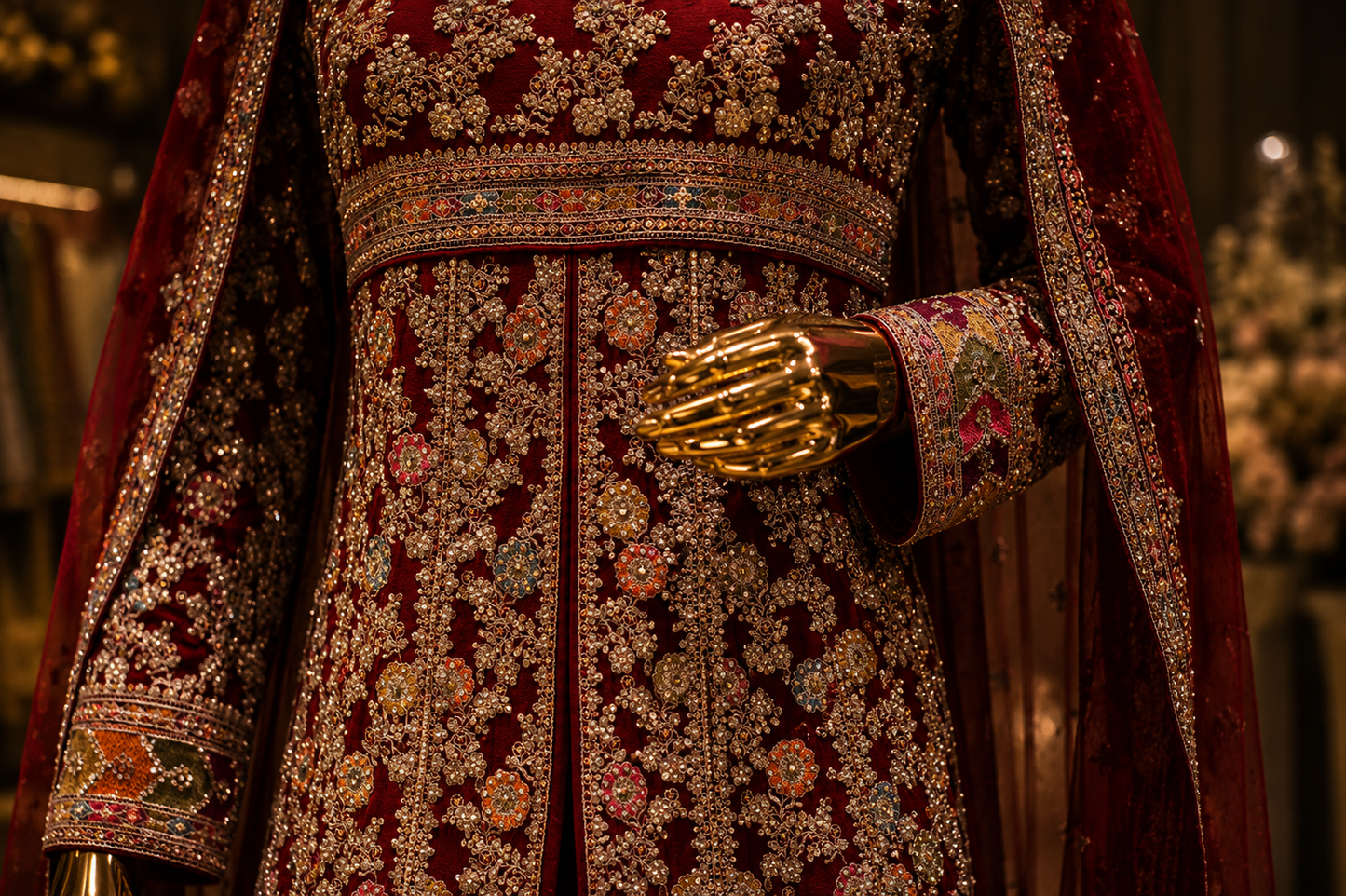 The Premium Designer Pakistani Long Koti Style Ready to Wear Dress