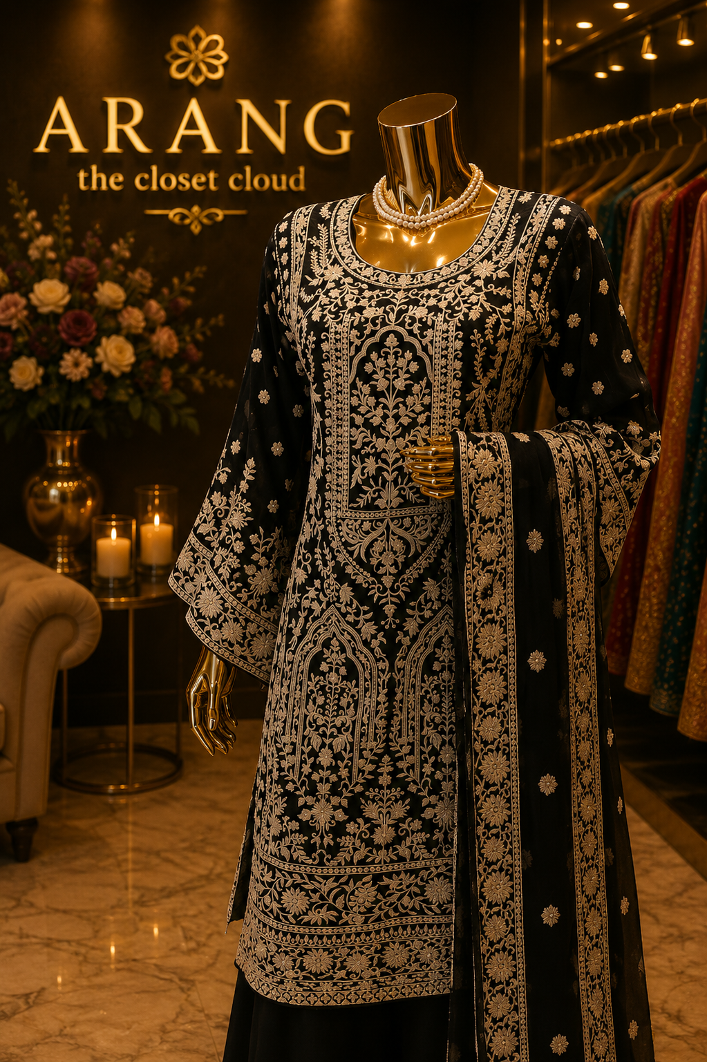 The Premium Designer Shirt Style Ready To Wear Dress