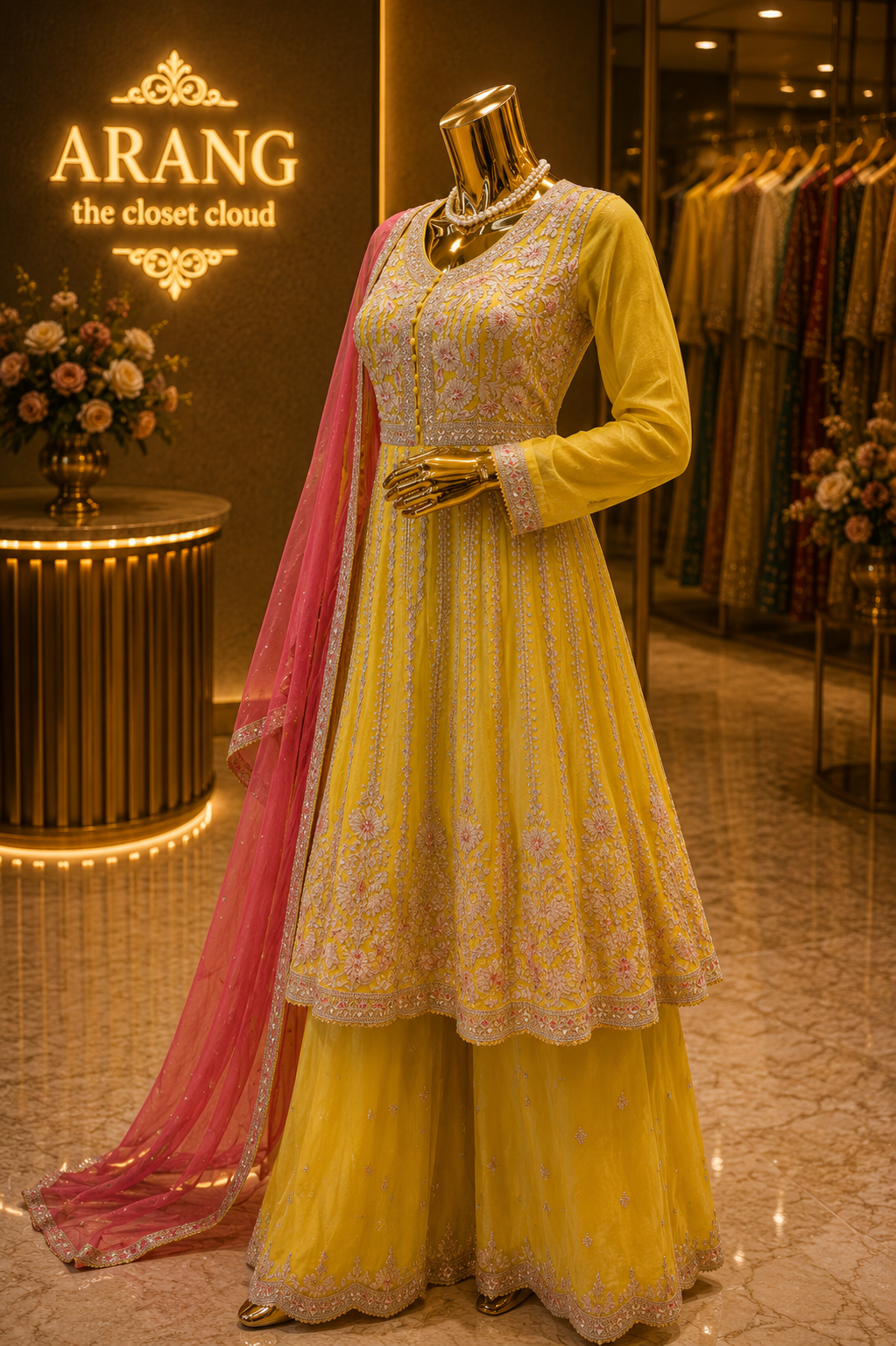 The Designer Premium Pakistani Frock Style Ready To Wear Dress