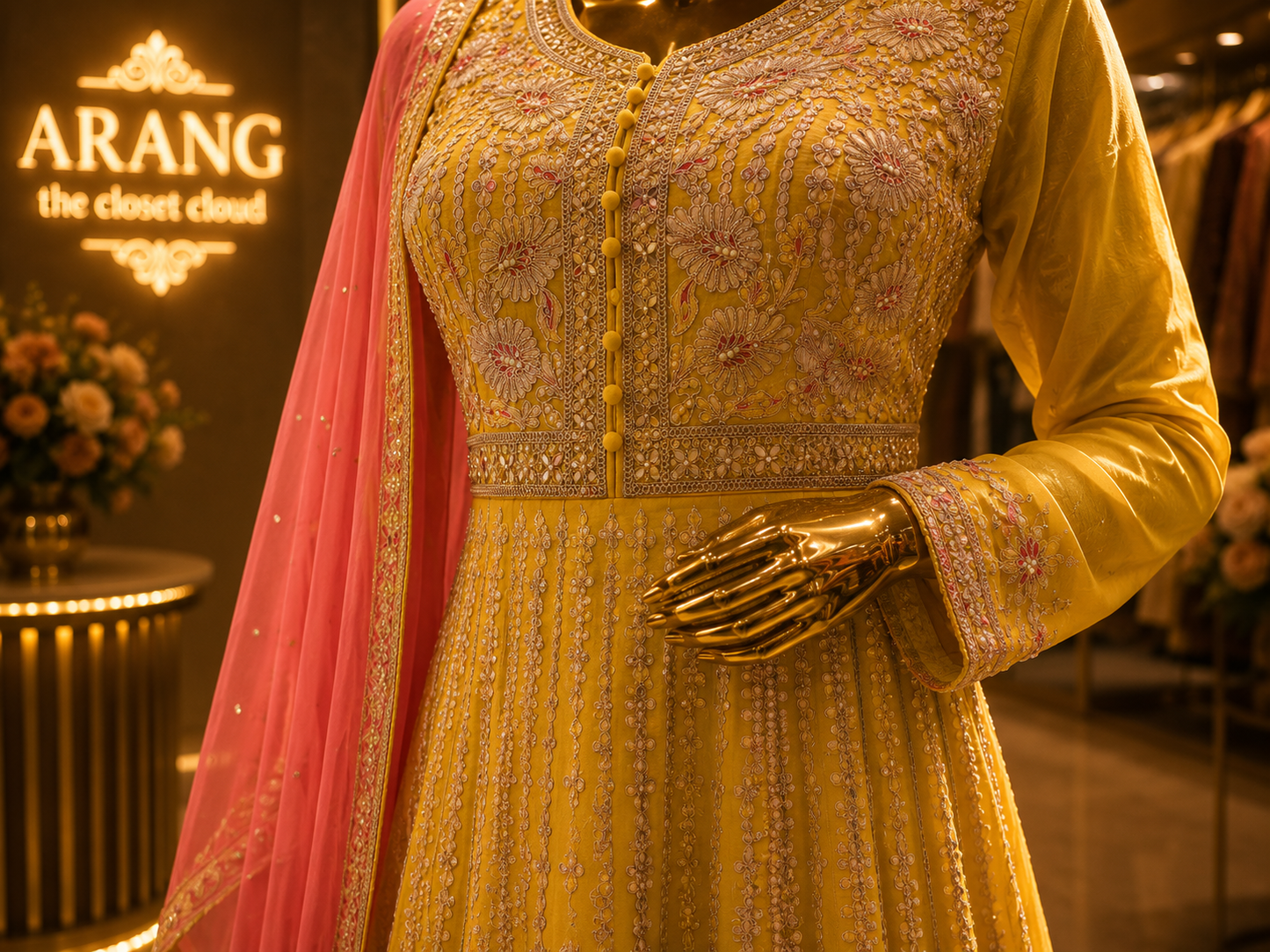 The Designer Premium Pakistani Frock Style Ready To Wear Dress