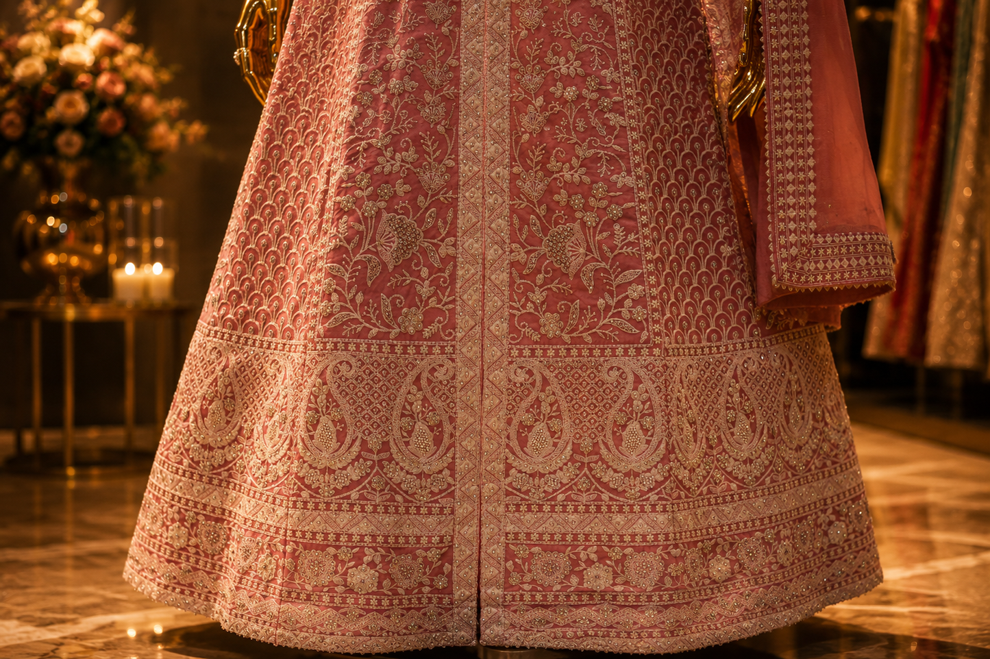 The Premium Designer Pakistani Long Koti Style Ready to Wear Dress
