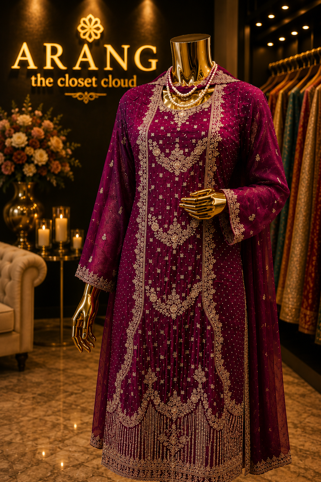 The Premium Designer Shirt Style Ready to Wear Dress