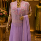 The Premium Elegant Designer Cape Gown Style Ready to Wear Dress