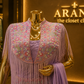 The Premium Elegant Designer Cape Gown Style Ready to Wear Dress