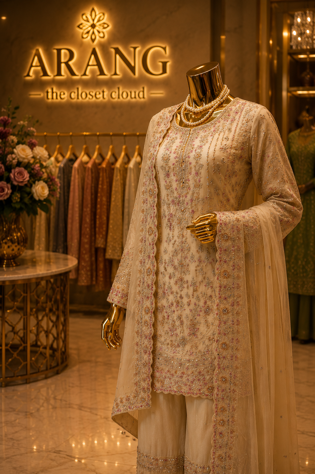 The Premium Designer Pakistani Shirt Style Ready to Wear Dress