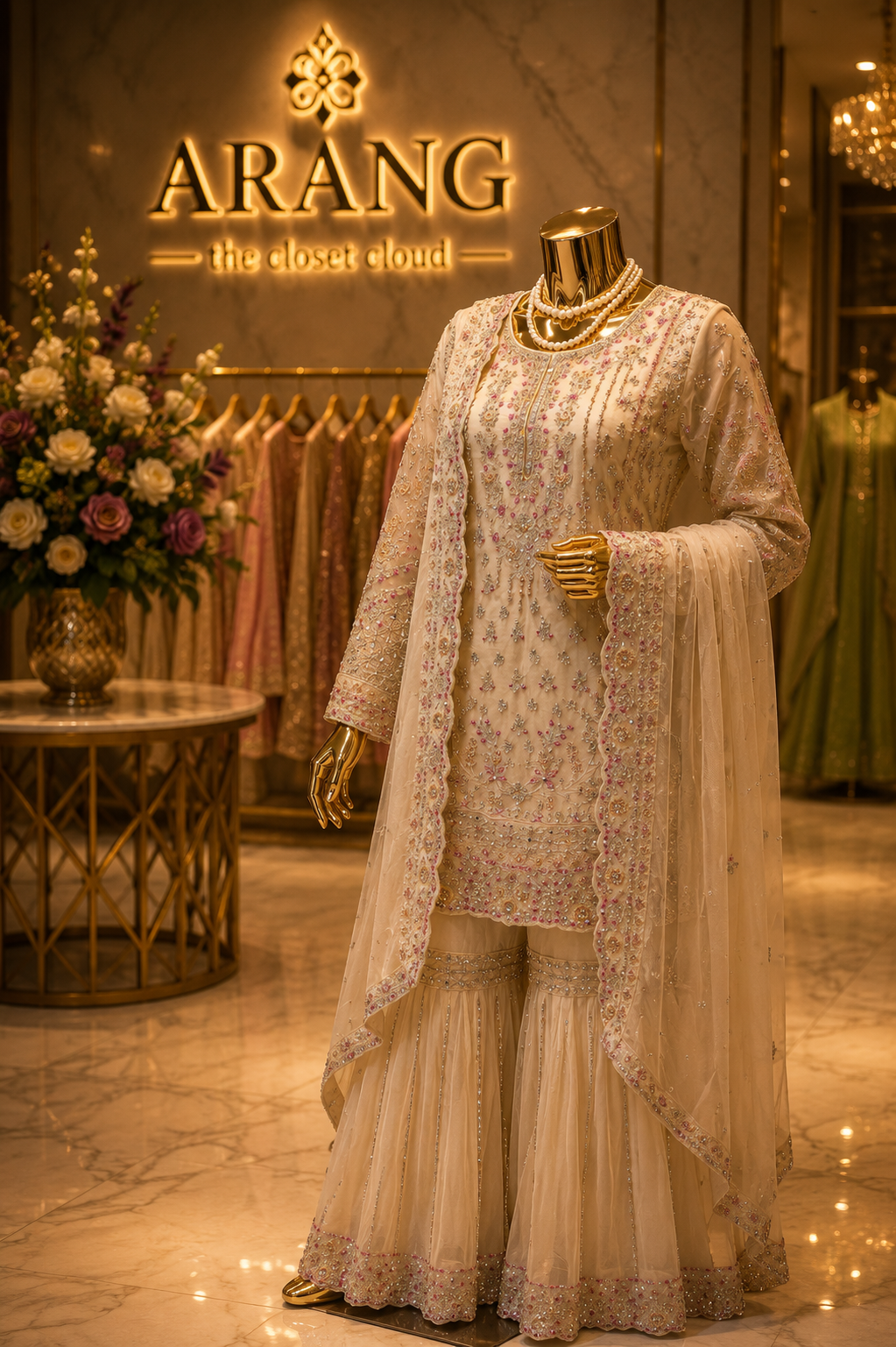 The Premium Designer Pakistani Shirt Style Ready to Wear Dress