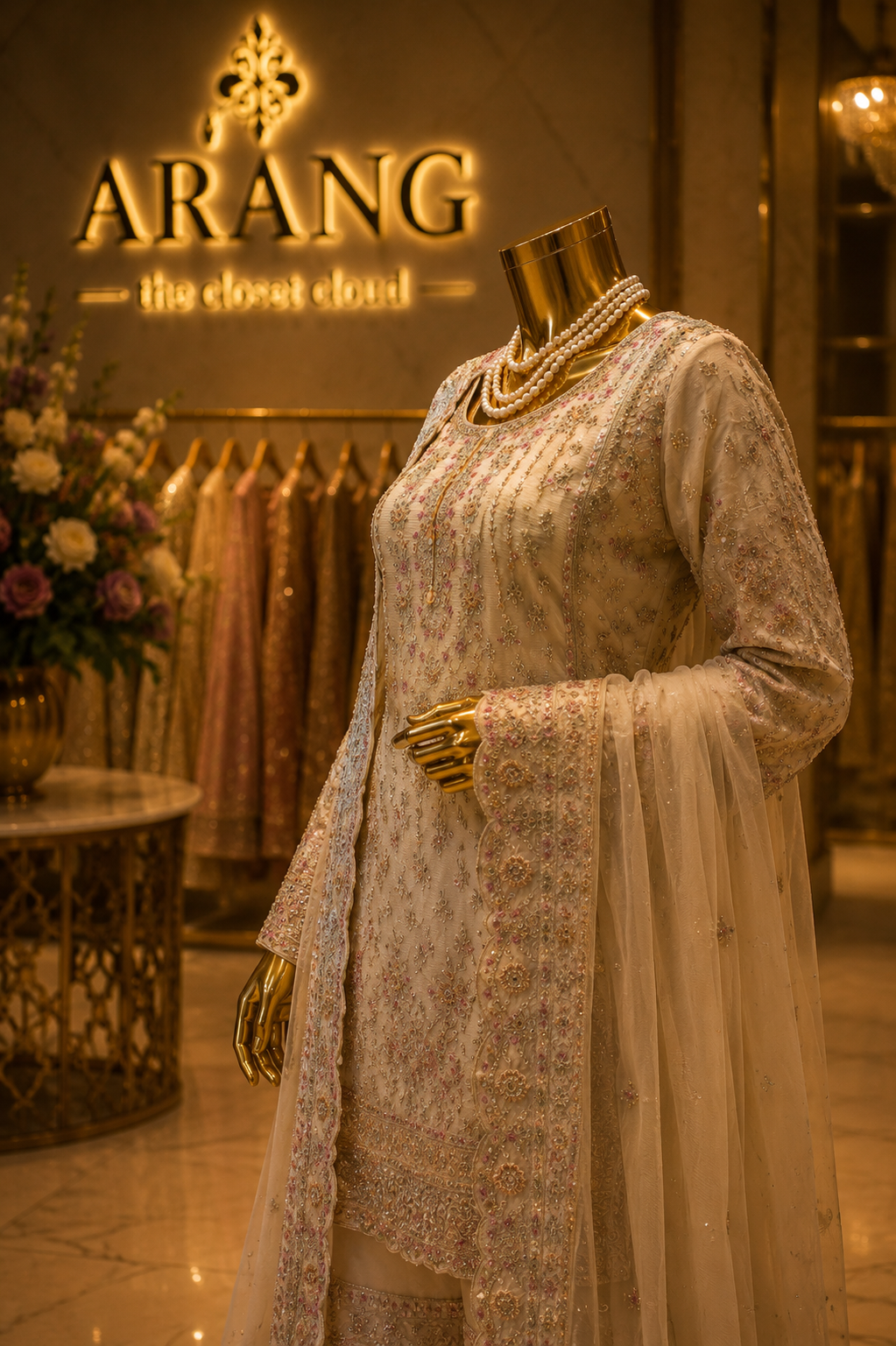 The Premium Designer Pakistani Shirt Style Ready to Wear Dress