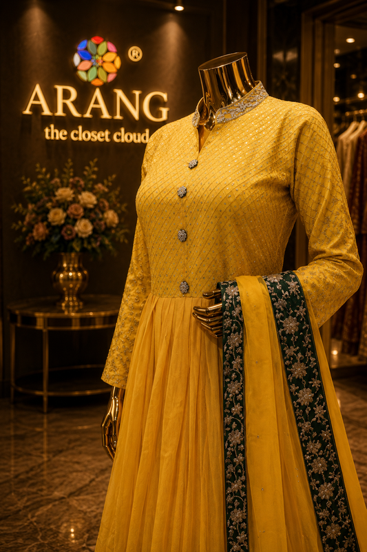 The Premium Designer Frock Style Ready To Wear Dress