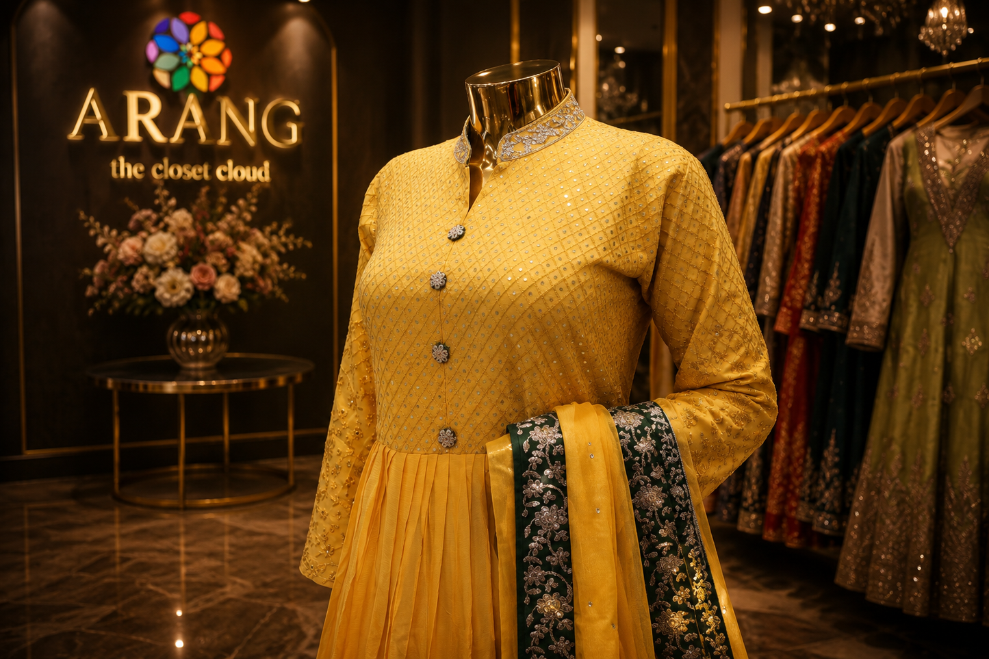 The Premium Designer Frock Style Ready To Wear Dress
