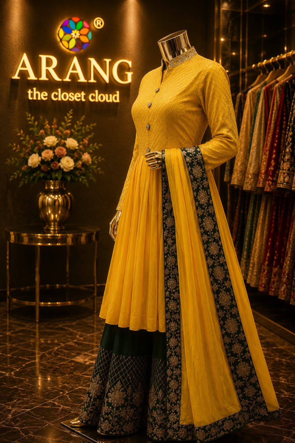 The Premium Designer Frock Style Ready To Wear Dress