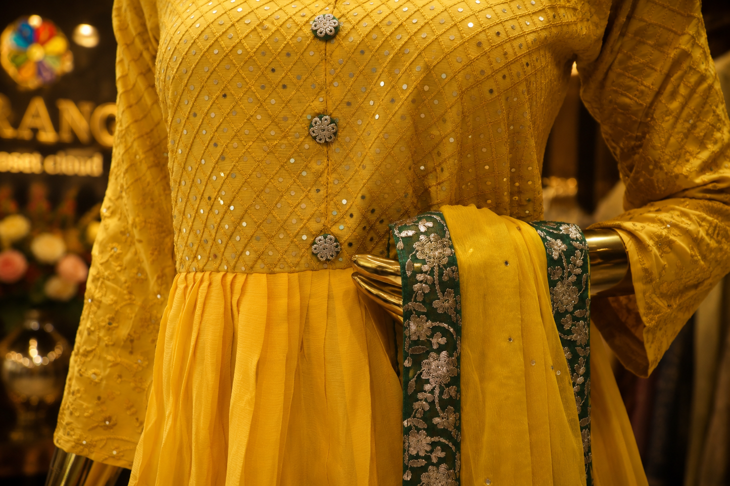 The Premium Designer Frock Style Ready To Wear Dress
