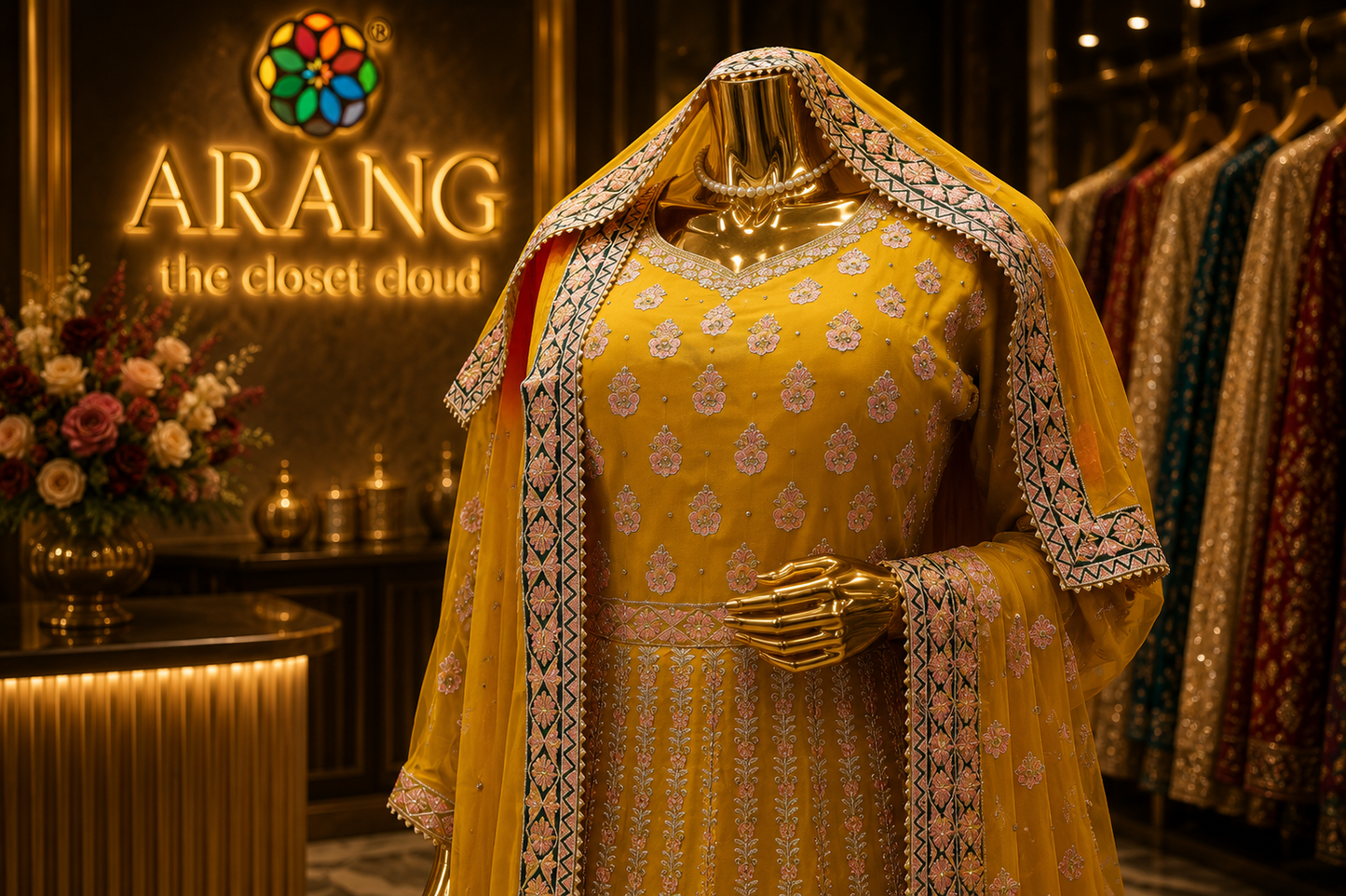 The Elegant Designer Frock Style Ready to Wear Dress