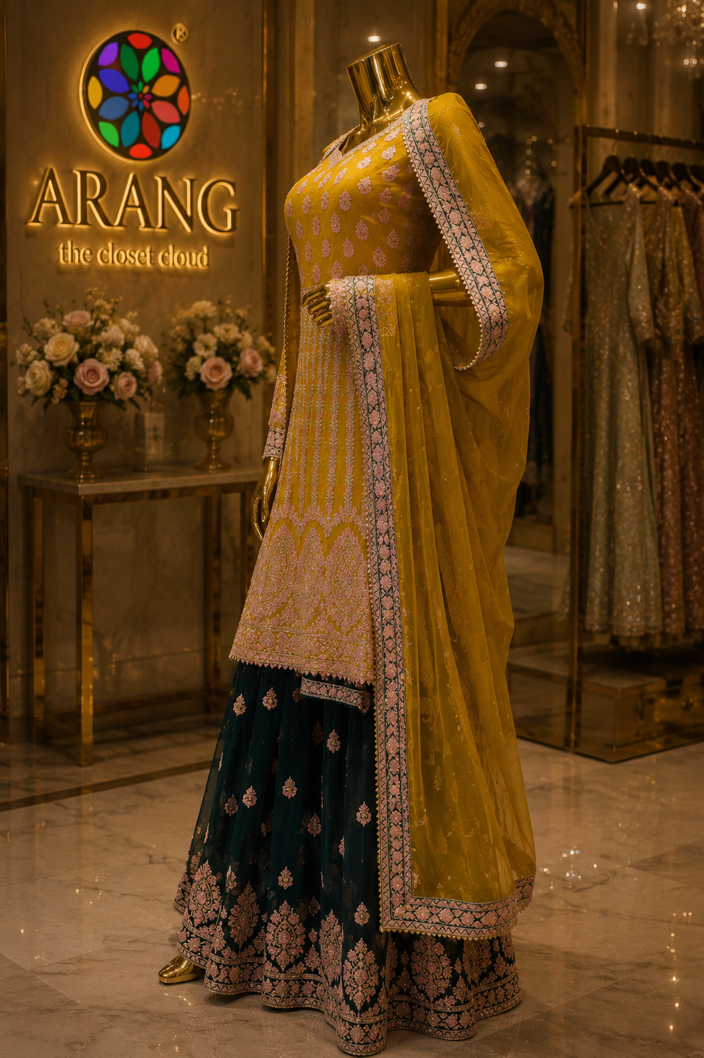 The Elegant Designer Frock Style Ready to Wear Dress