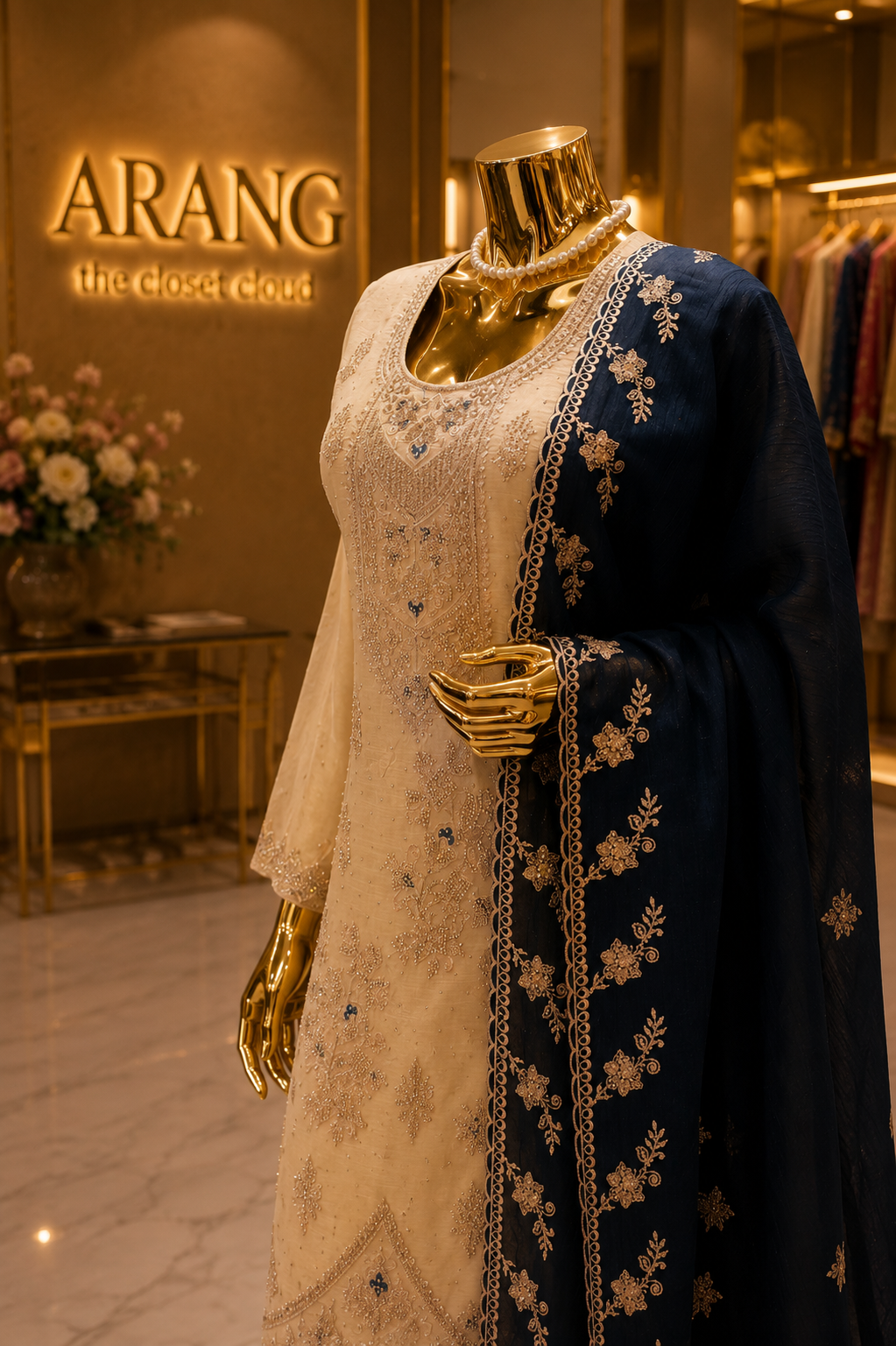"The Designer Pakistani Elegant Shirt Style Ready To Wear Dress