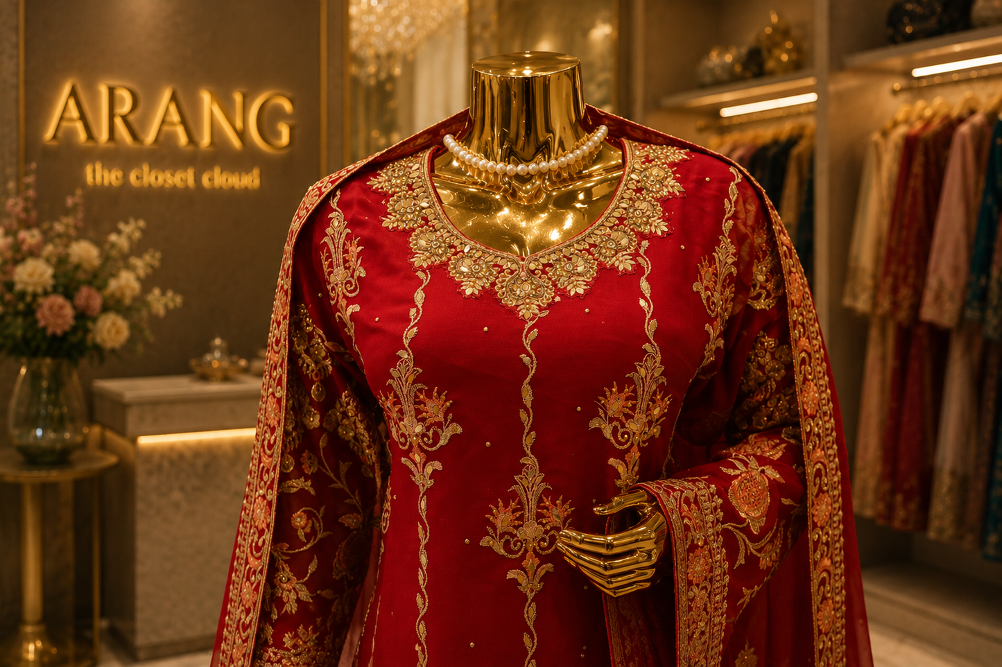 The Designer Luxury Semi-Stitched Style Dress