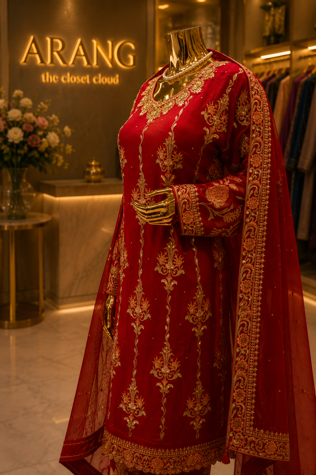 The Designer Luxury Semi-Stitched Style Dress