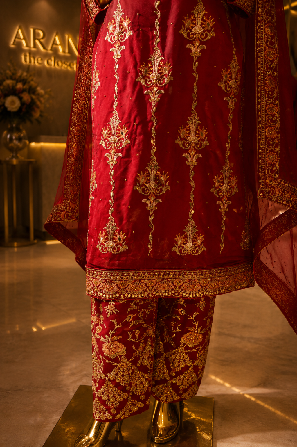 The Designer Luxury Semi-Stitched Style Dress